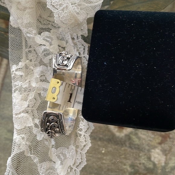 Sterling Native American Cuff Bracelet - Picture 9 of 12